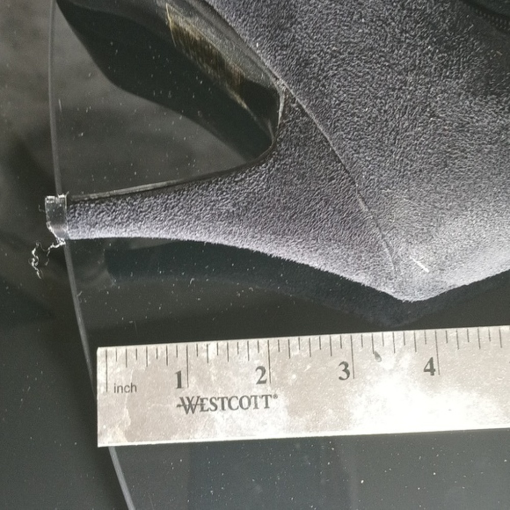 Vintage Inspired Over Knee Boots Featuring Soft Vegan Suede Size 8 - Picture 13 of 16